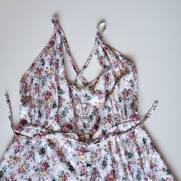 Auguste cross strap Floral high low maxi dress - Picture 8 of 16